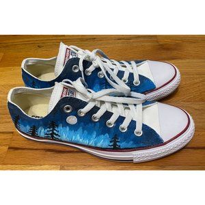 Painted Moon/Forest SceneConverse Chuck Taylor All Star SZ 7 Men/9 Wom